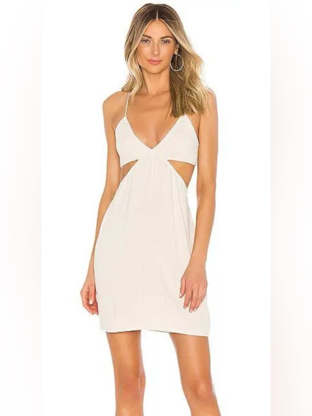 Revolve Indah Robin Cutaway Mini Dress in Opal Stonewash nwt small